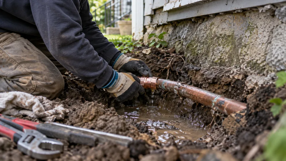 Main Water Line Repair in Troy NY